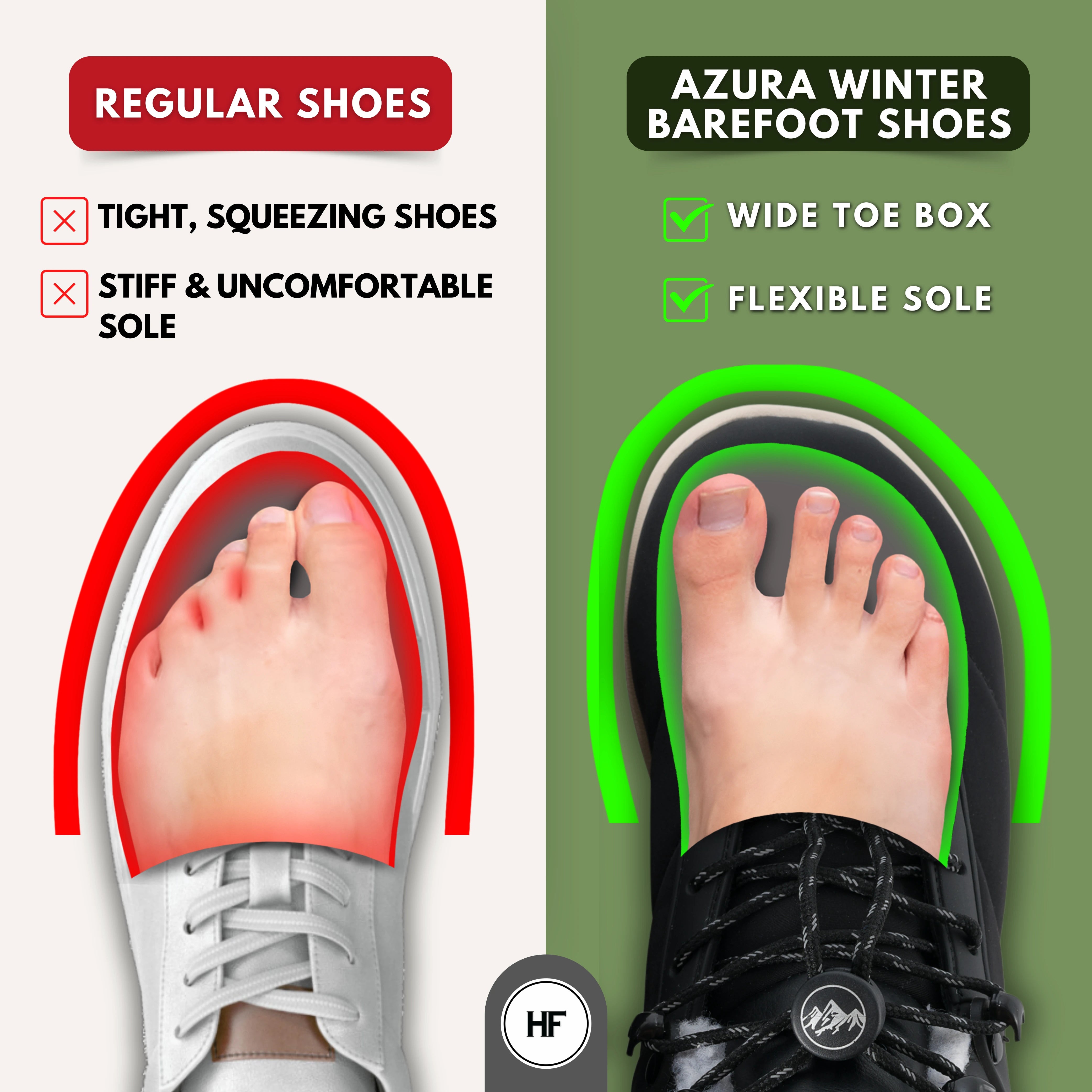 [NEW] HF Azura – Ergonomic & Supportive Winter Barefoot Shoes (Unisex) (BOGO)