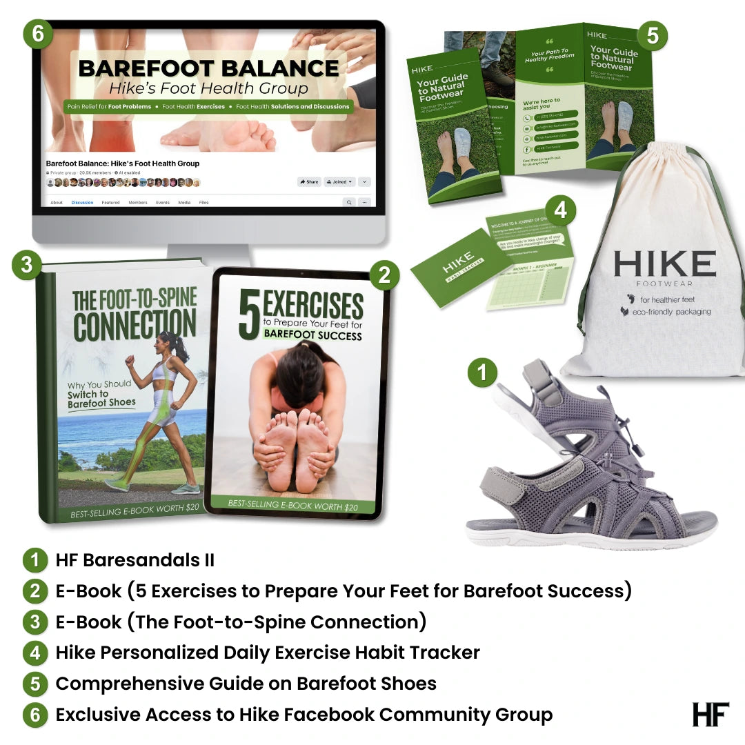 HF Baresandals II – Ergonomic Footbed & Ultra-Lightweight Barefoot Sandals (Unisex)