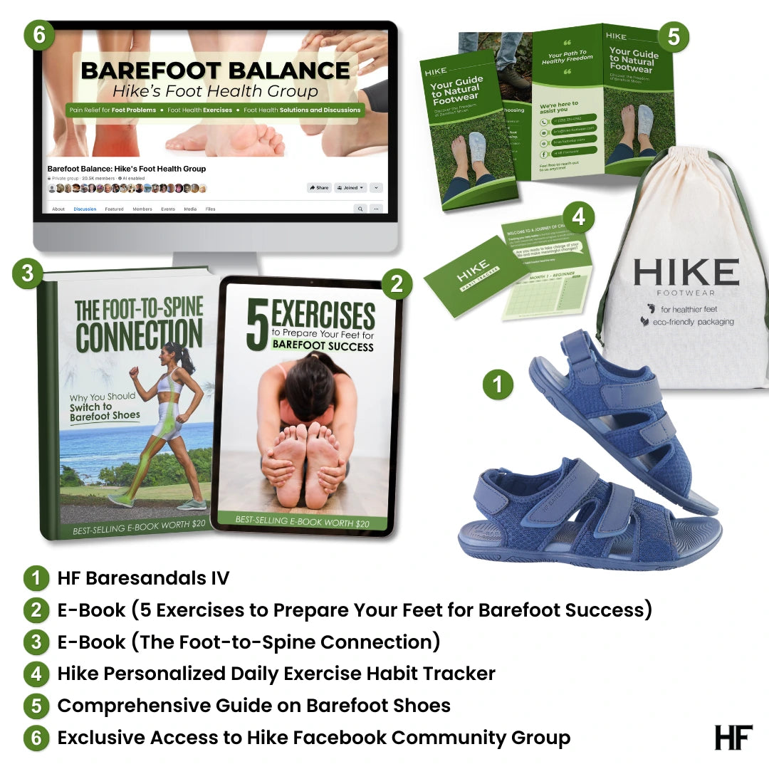 HF Baresandals IV – Ergonomic Footbed & Ultra-Lightweight Barefoot Sandals (Unisex)