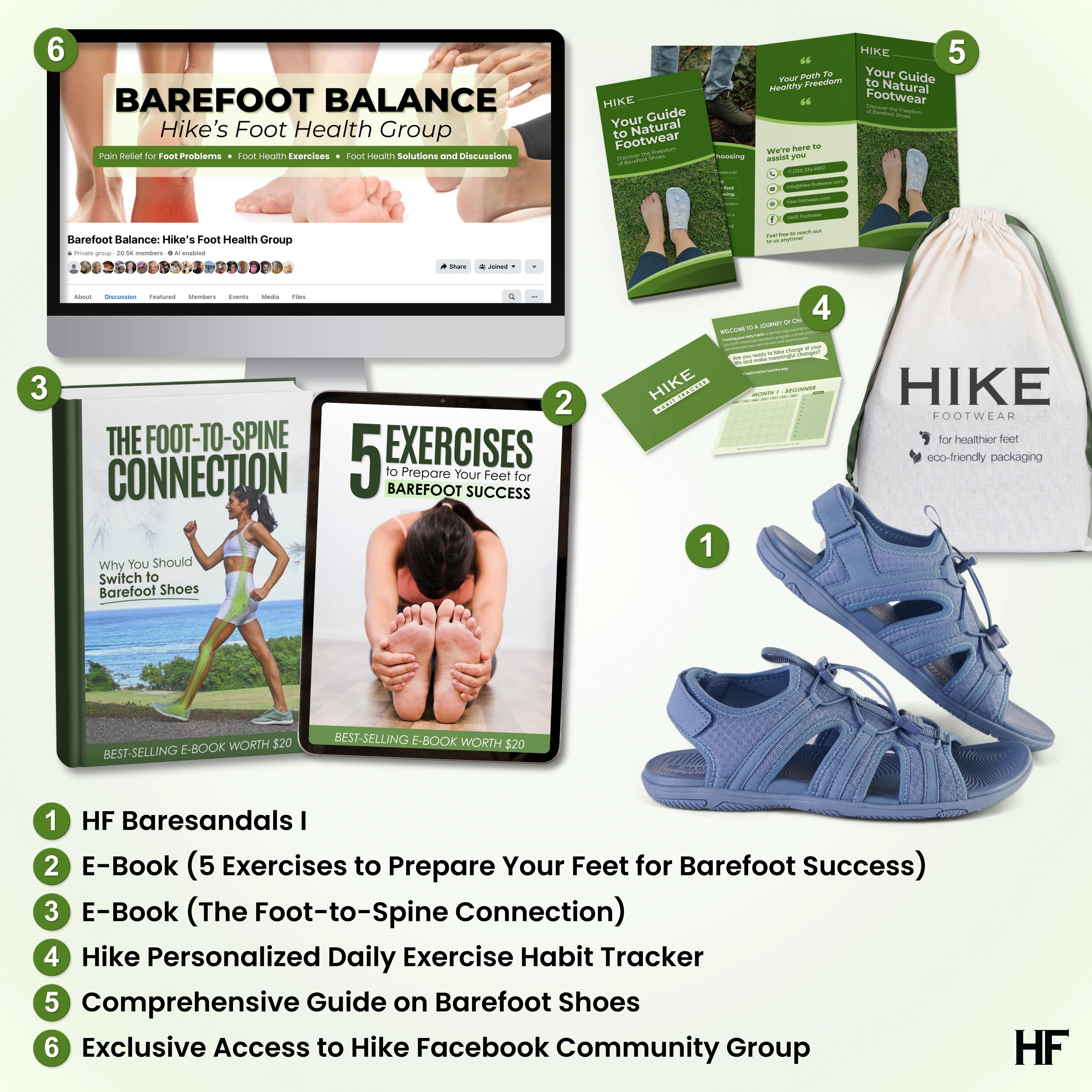 HF Baresandals I – Semelle Ergonomique & Sandales Barefoot Ultra-Légères (Unisexe) (Achetez-en 1, obtenez-en 1 gratuit)