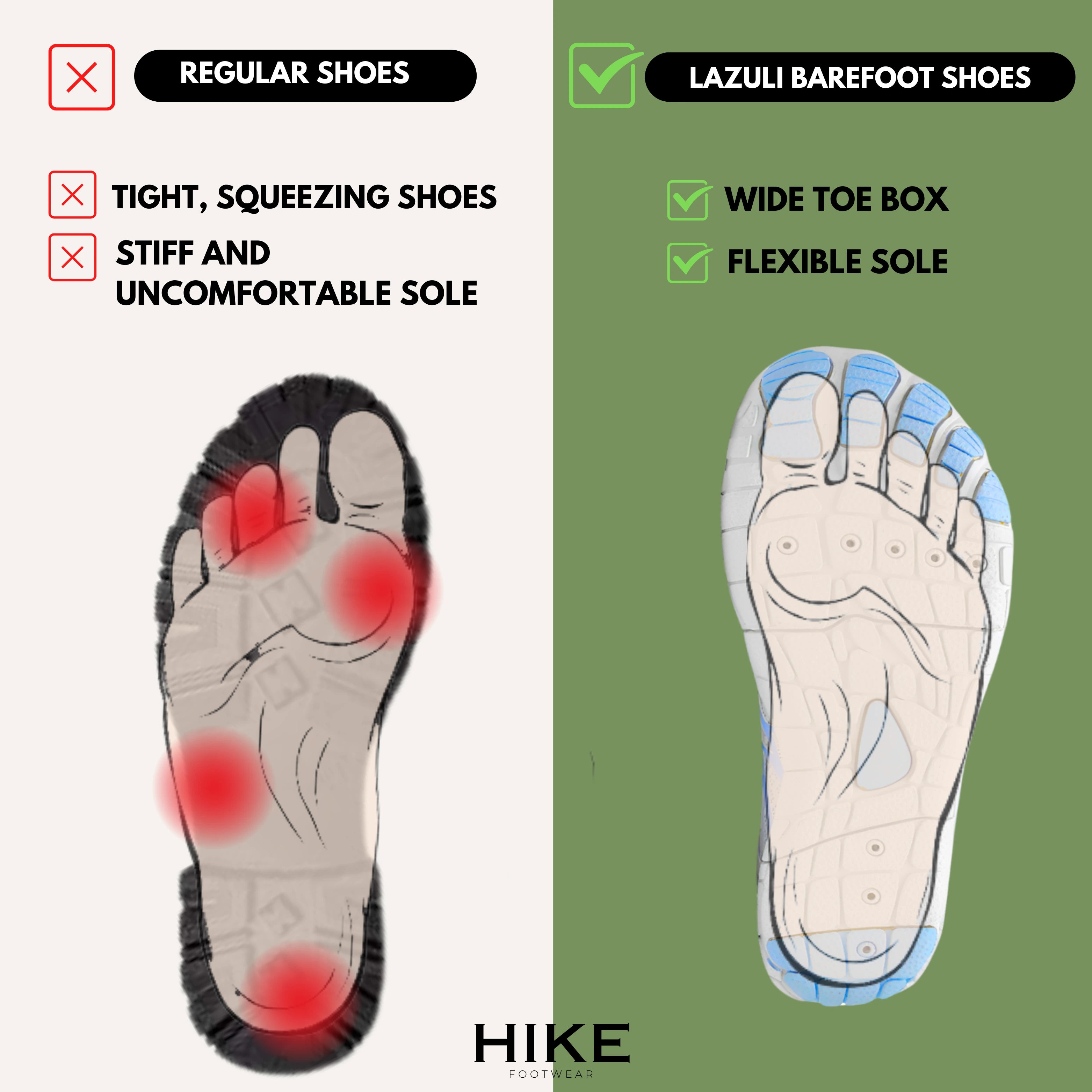 Lazuli Pro – Des pieds en meilleure santé et plus de confort avec les chaussures pieds nus (Unisexe)