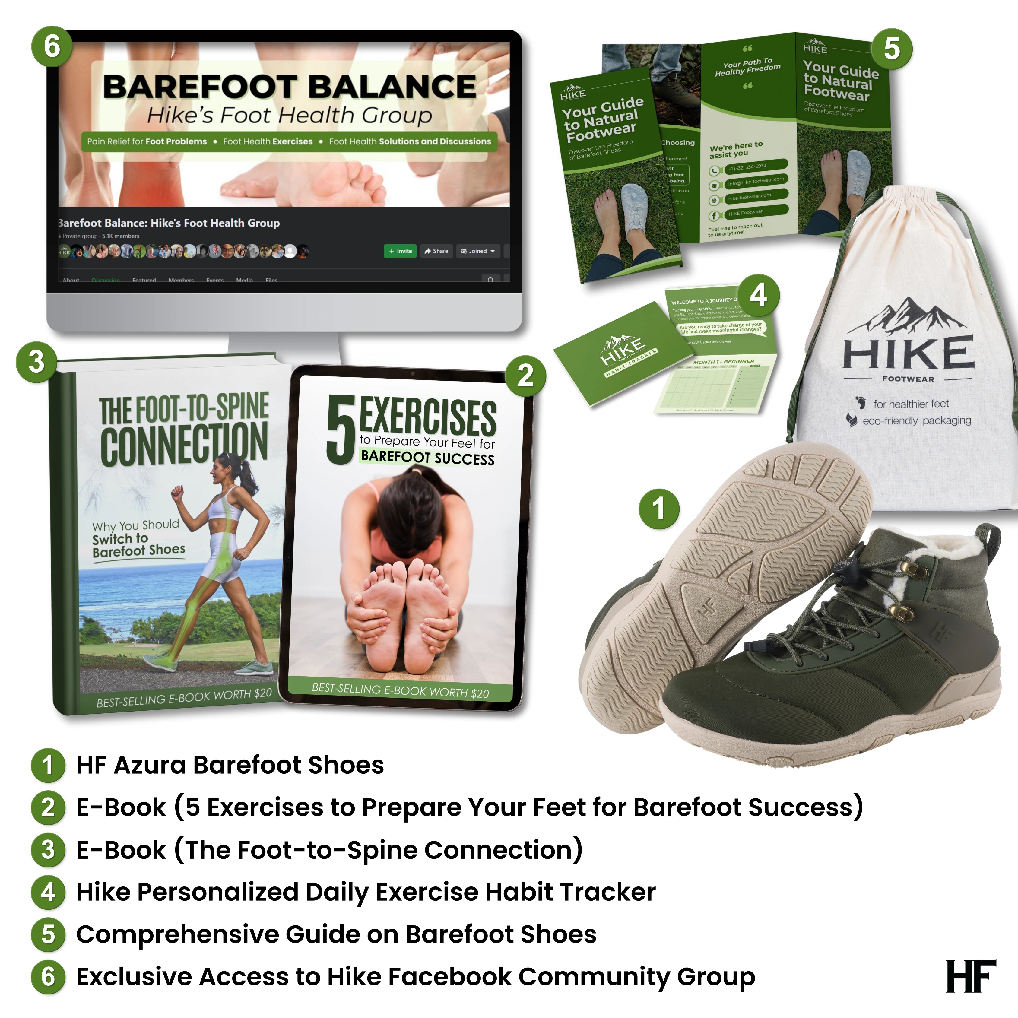 HF Azura – Chaussures pieds nus d’hiver ergonomiques et confortables (Unisexe)