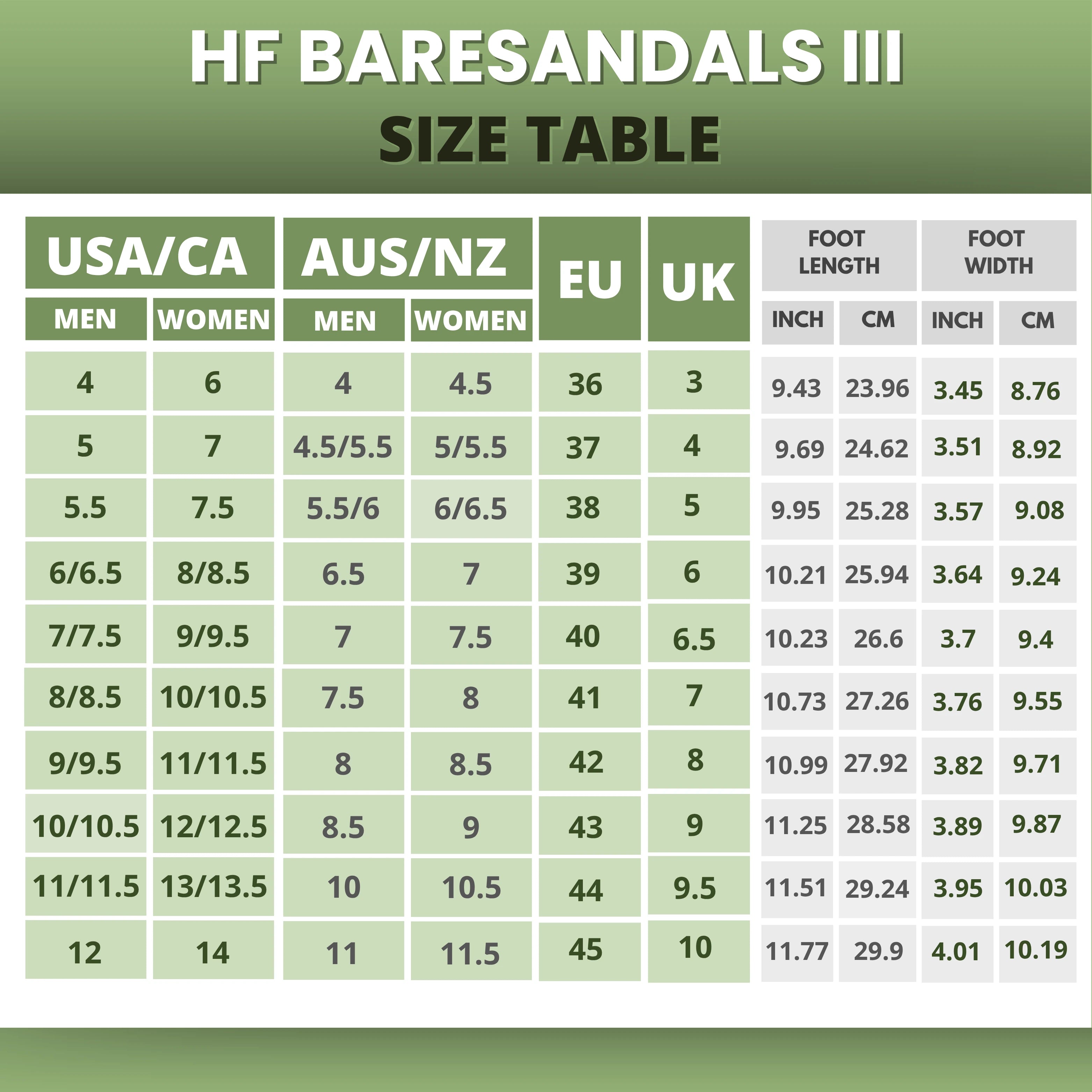 HF Baresandals III