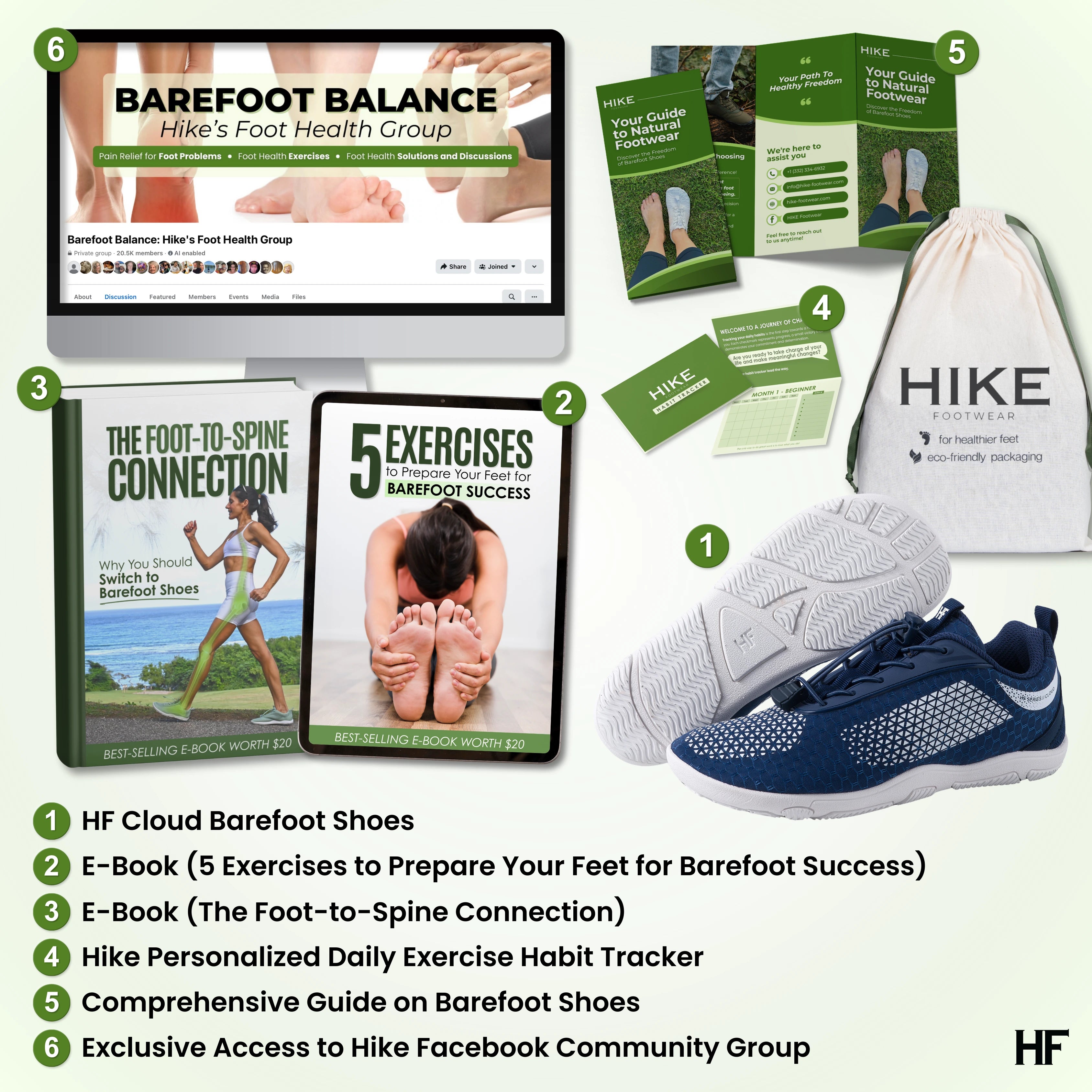 HF Series x Cloud – Chaussures pieds nus ergonomiques et confortables (Unisexe)
