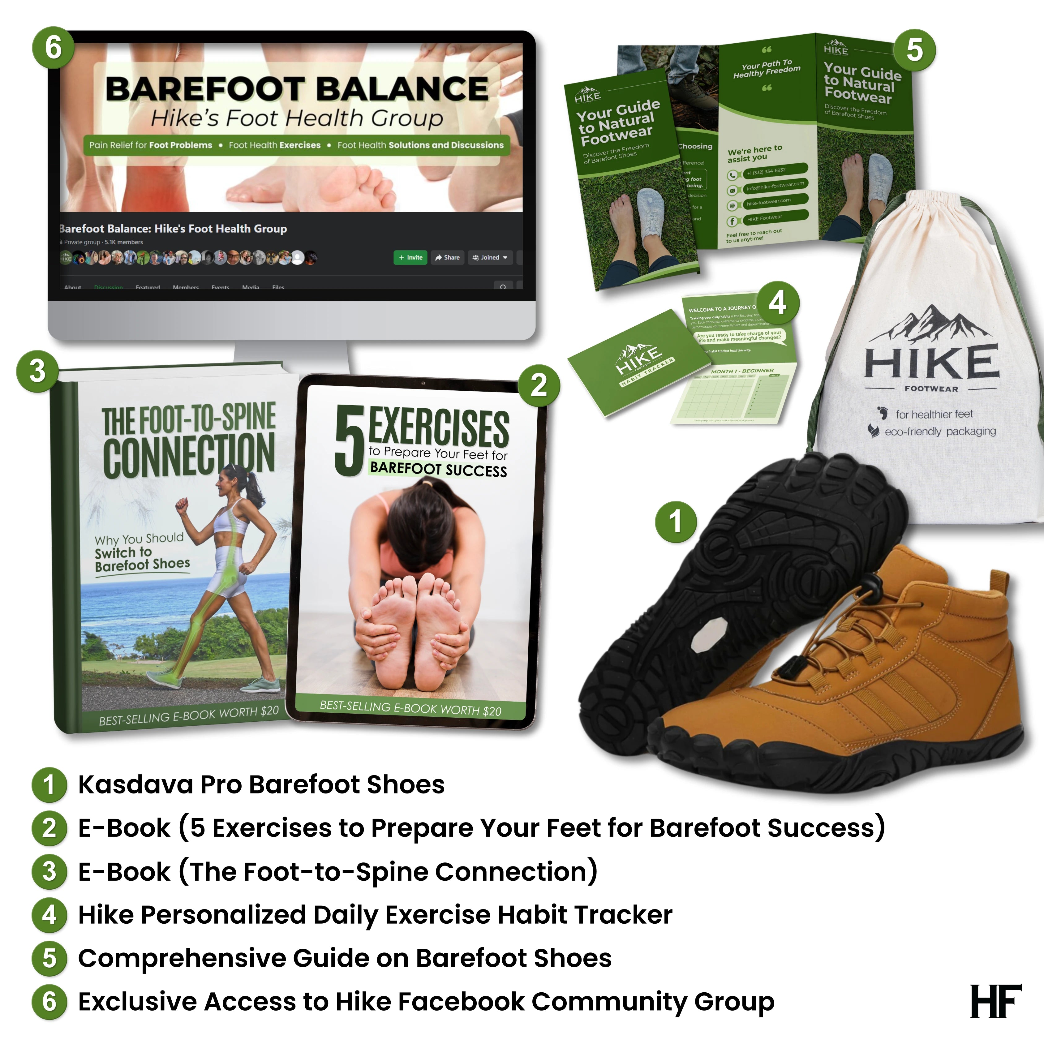 Kasdava Pro – Chaussures pieds nus d’hiver, antidérapantes et imperméables (Unisexe)