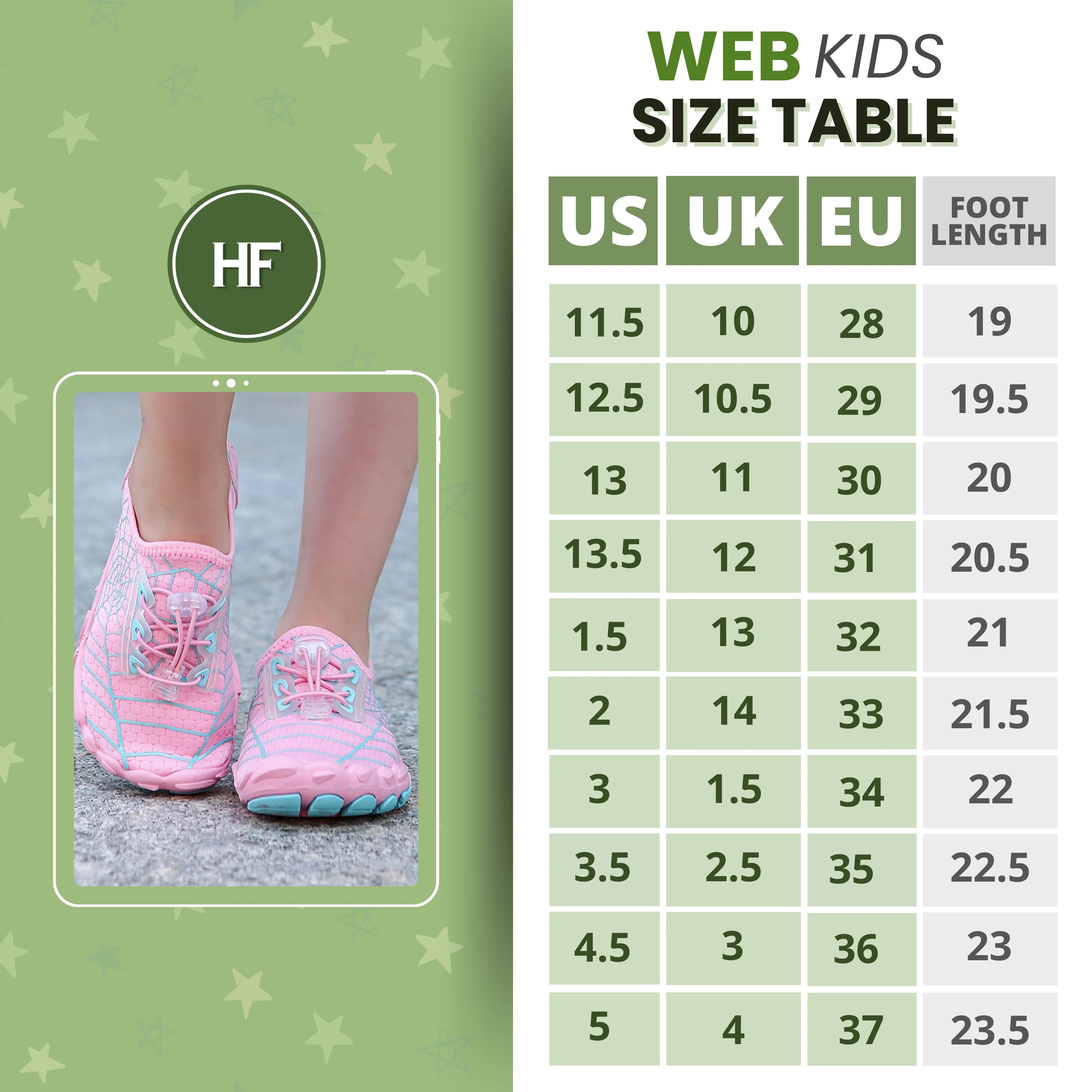 WebKids Chaussures pieds nus – Chaussures pieds nus séchage rapide pour enfants